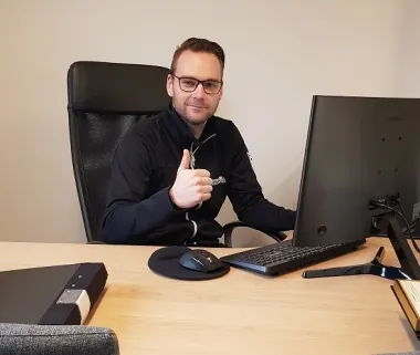 Jimmie Eklund, säljare och kundmottagning