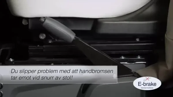 Handbromsspak med E-Brake monterad